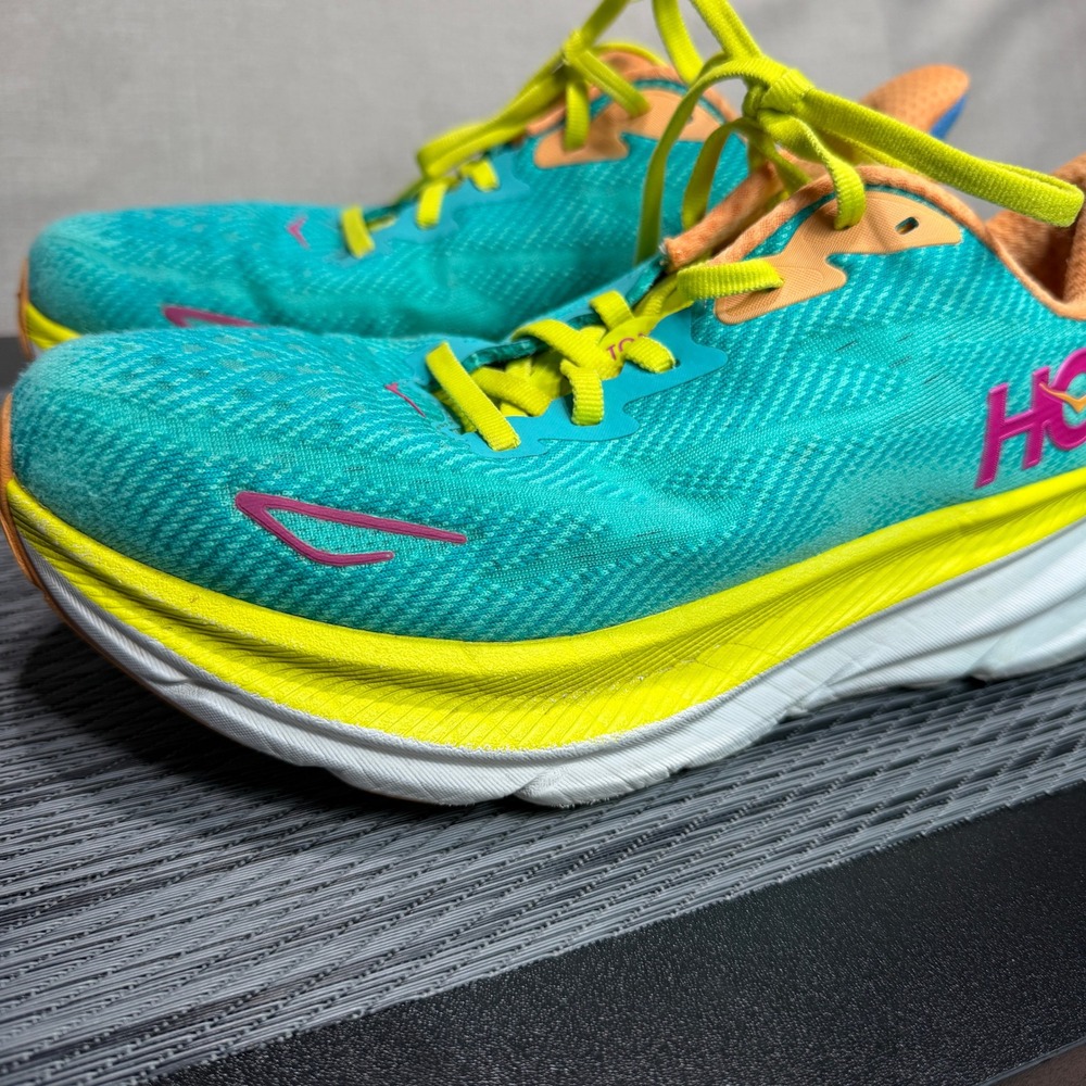 Hoka One Clifton 9 Running Shoes - Womens 8 - Cerise Primrose 1127896 CEPR - Picture 3 of 15